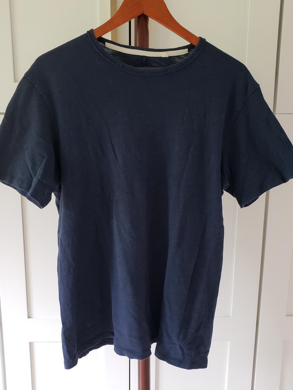 rag & bone Shirt Mens Medium Navy Short Sleeve Crew T- Shirt